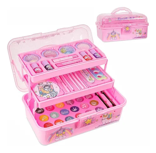 KIT DE BELLEZA CAJA DE MAQUILLAJE DE NIÑAS