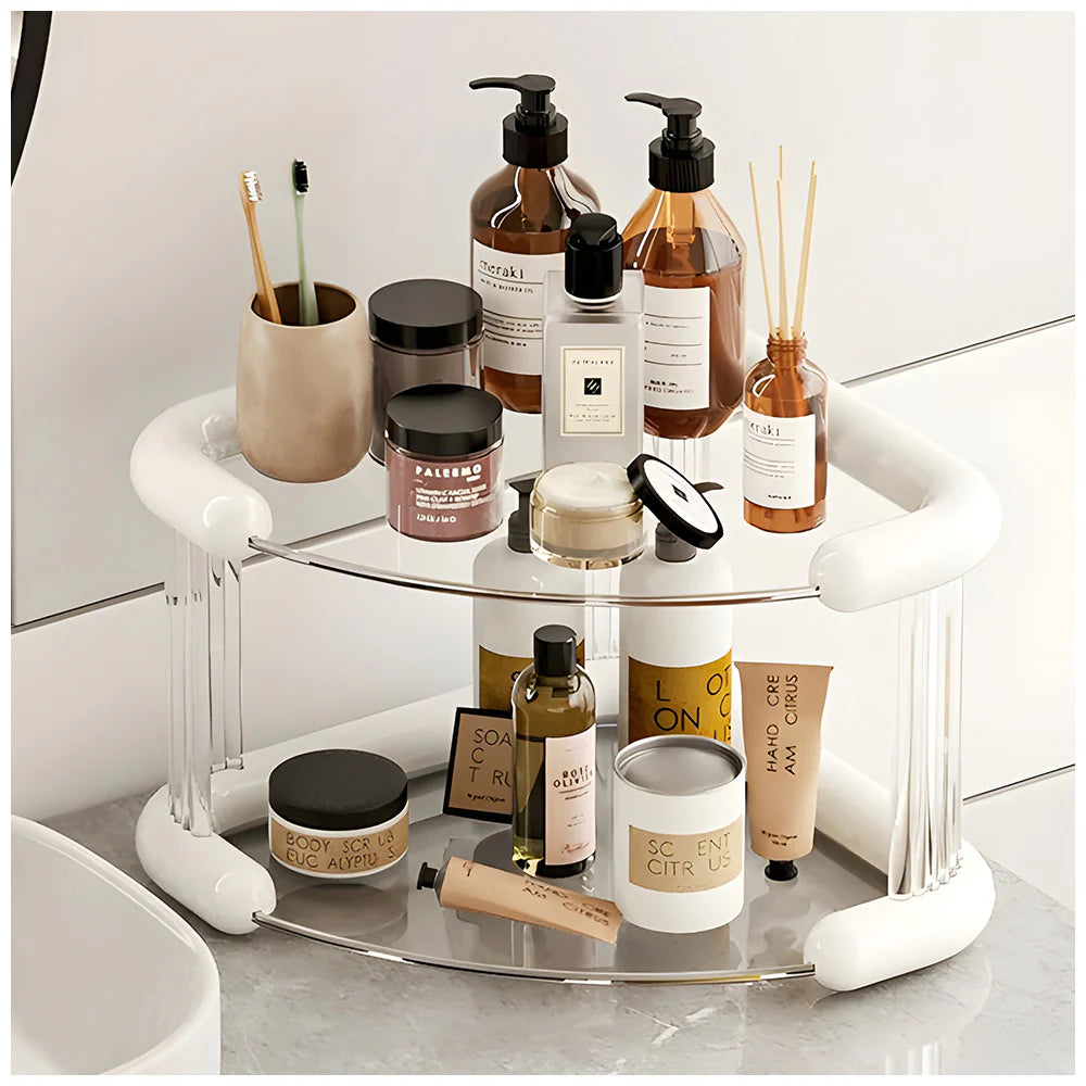 ORGANIZADOR DE COSMETICOS 2 NIVELES