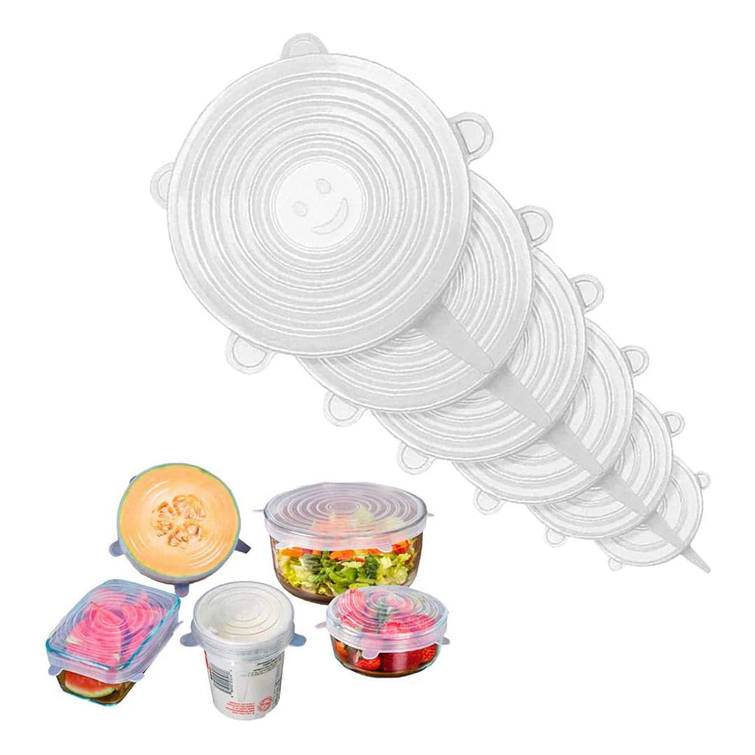 TAPAS DE SILICONA AJUSTABLES Y REUTILIZABLES