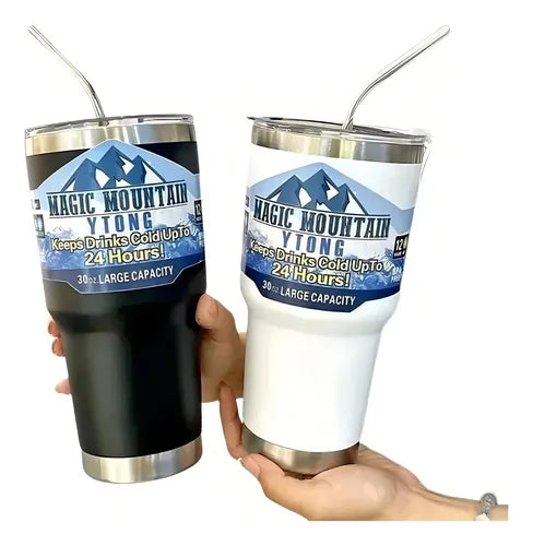 VASO TERMICO 30 ONZ PLATEADO