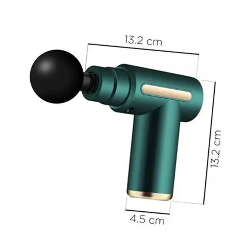 PISTOLA MASAJEADORA MUSCULAR 4 CABEZALES