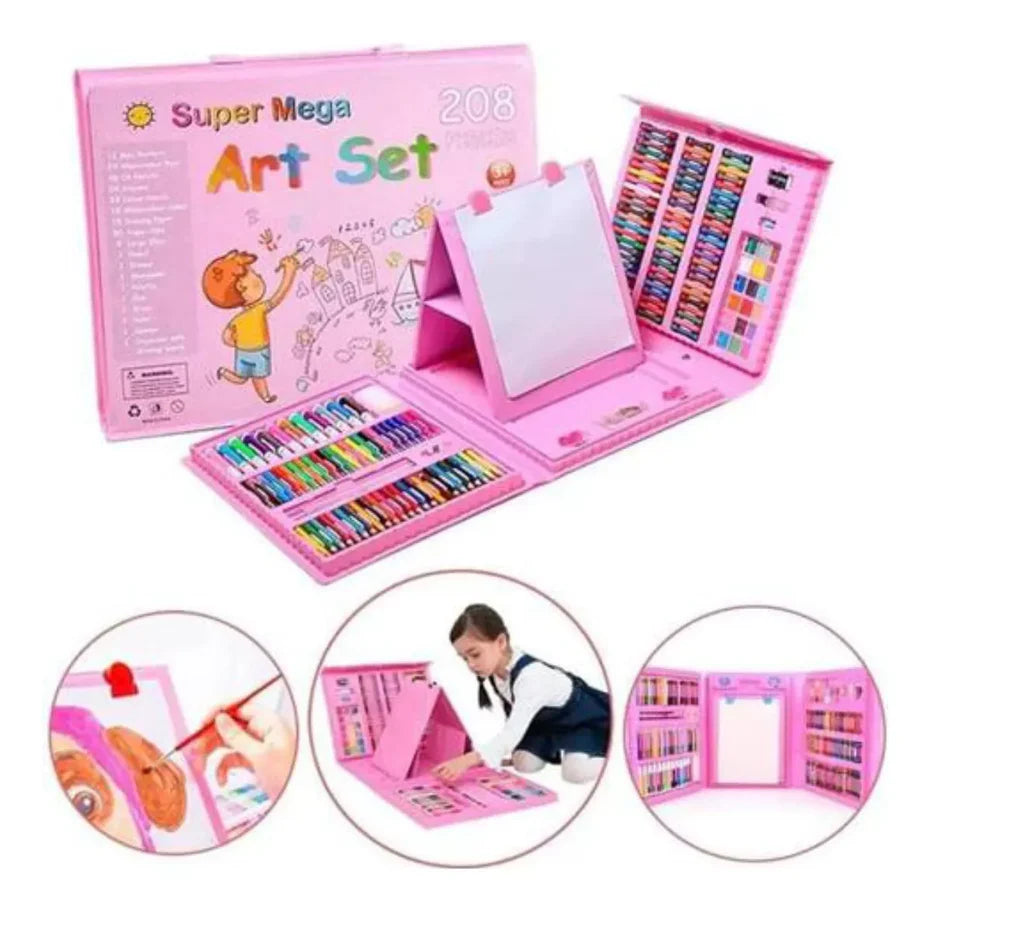 KIT ARTISTICO DE 208 PIEZAS PARA NIÑOS Y NIÑAS DE TODAS LAS EDADADES 2