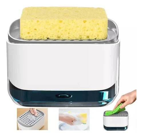DISPENSADOR DE JABON CON ESPONJA