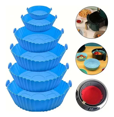 MOLDE SILICONA AIR FRYER 6pcs