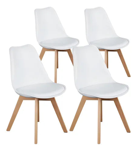 SILLA BASE MADERA CON COJIN