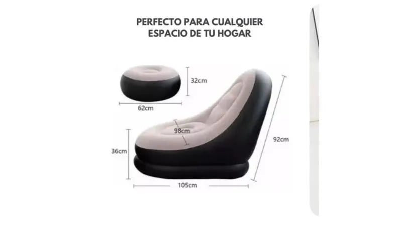 SILLON INFLABLE PUF