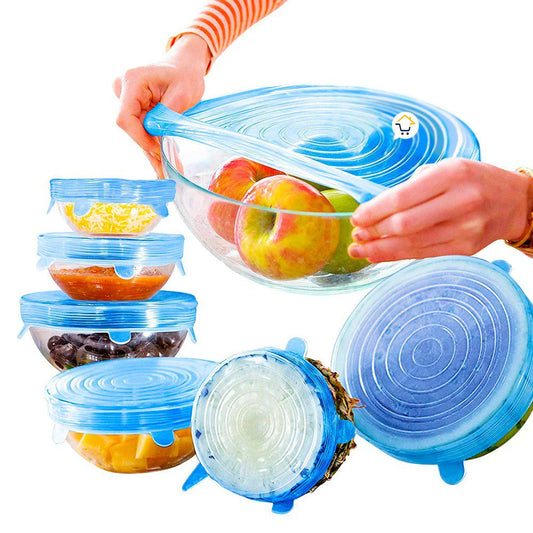 TAPAS DE SILICONA AJUSTABLES Y REUTILIZABLES