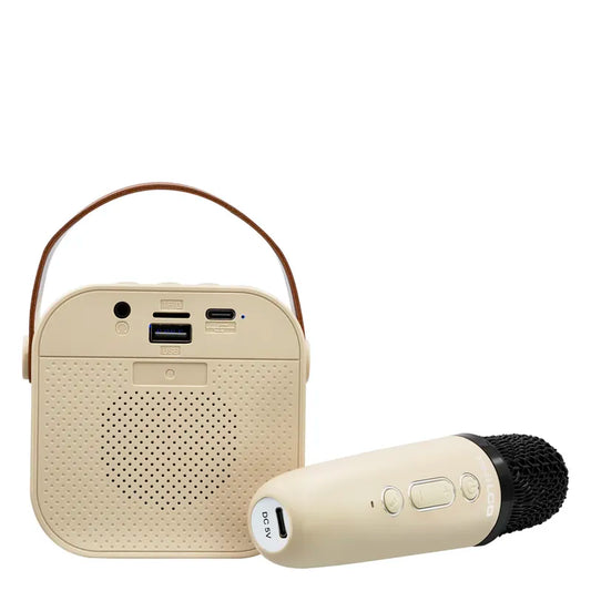 PARLANTE KARAOKE PORTATIL CON MICROFONO